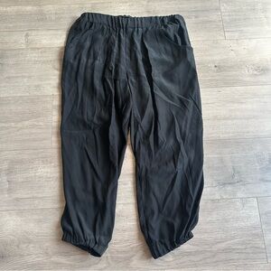 Lil black silk jogger pant - size medium